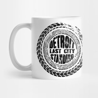 Detroit Last City Standing Black Wheel Mug